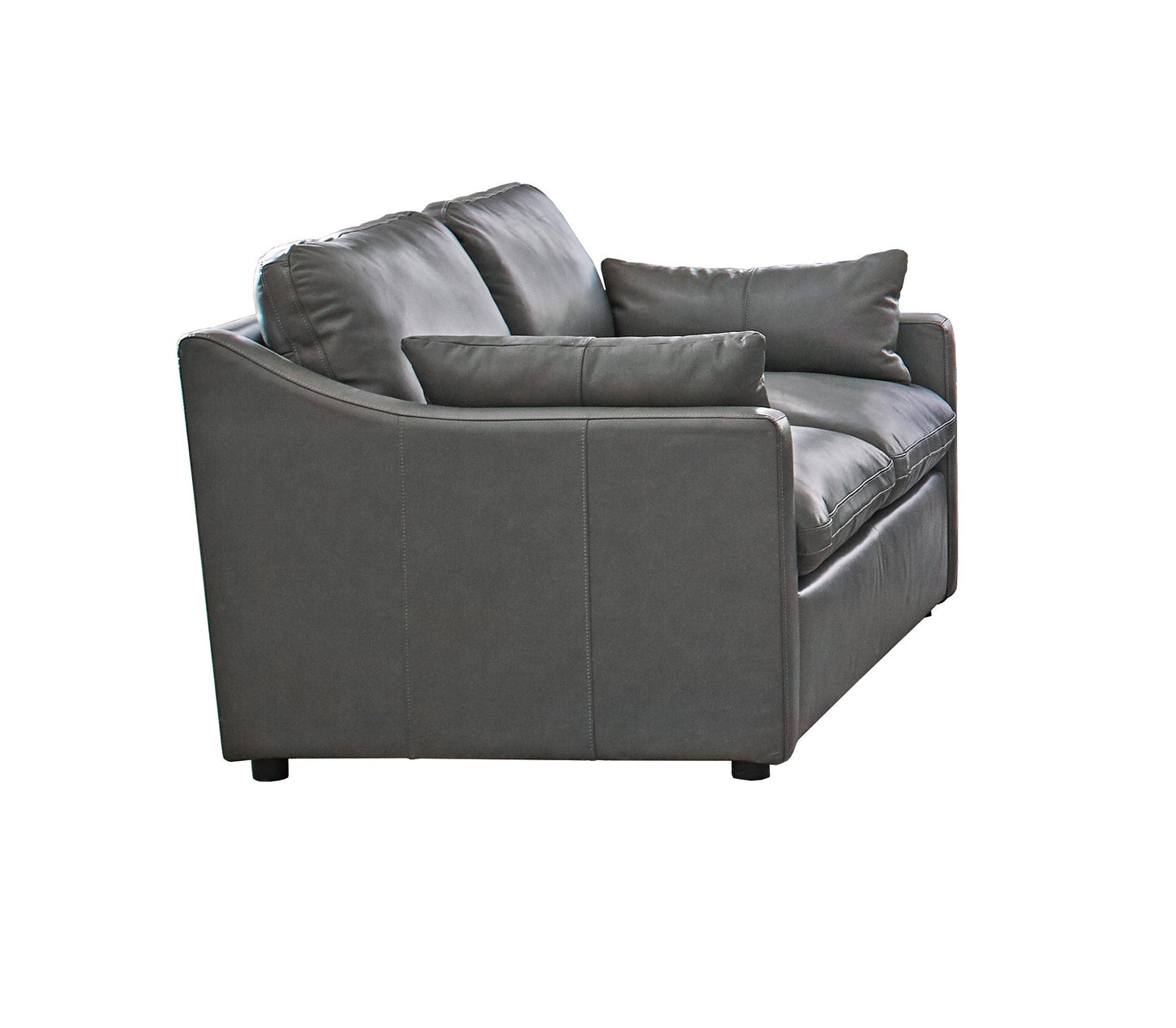 Canapé rembourré à accoudoirs inclinés Grayson, gris