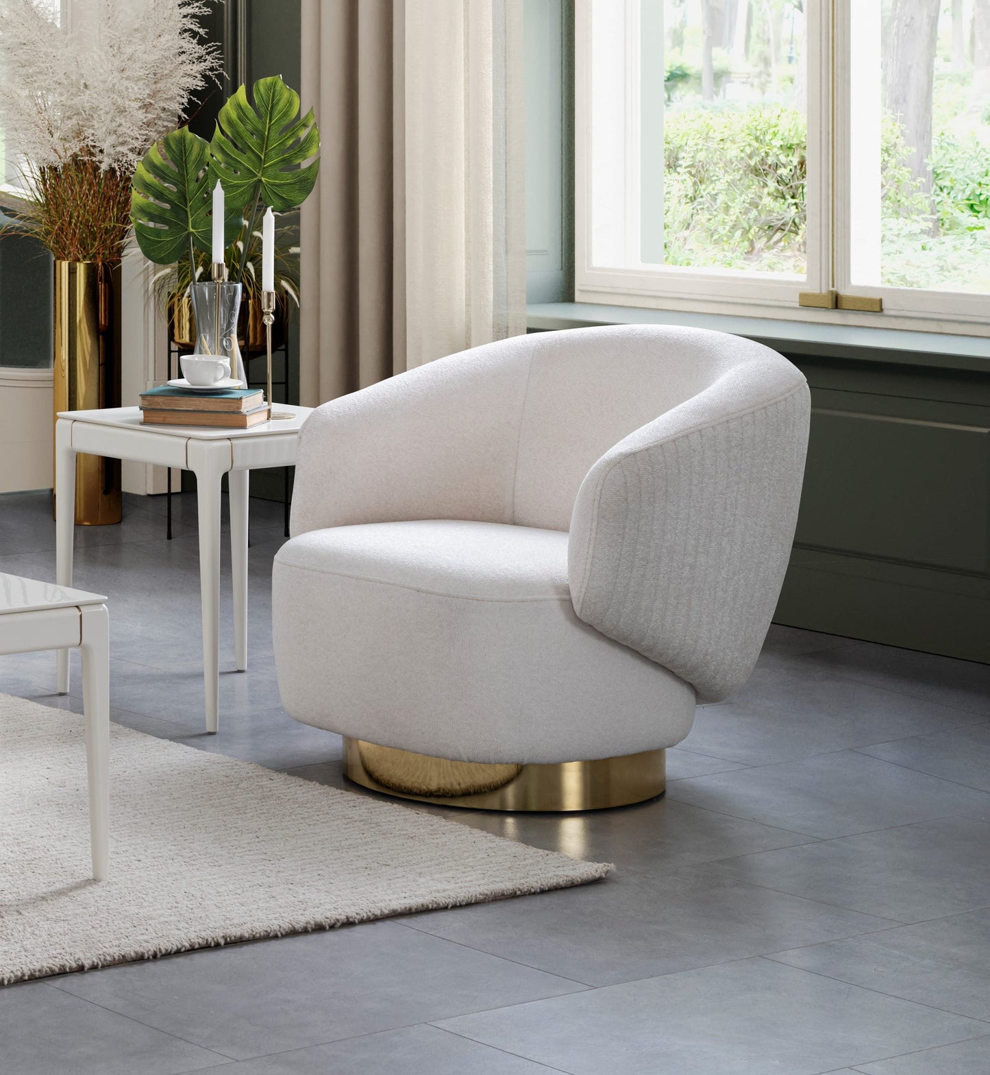 Fauteuil d'appoint pivotant Erzin