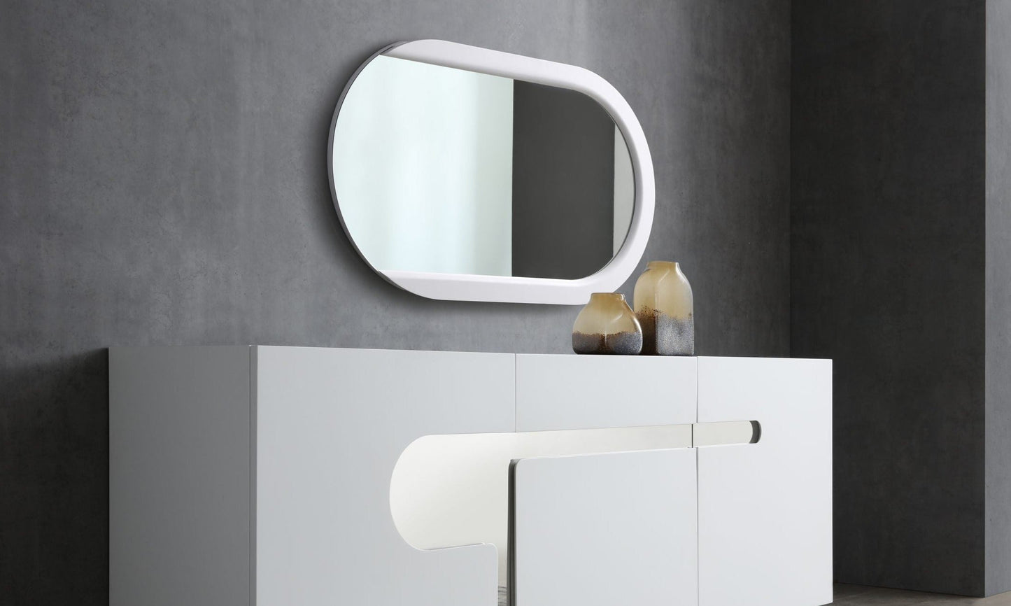 Miroir ovale mandarin