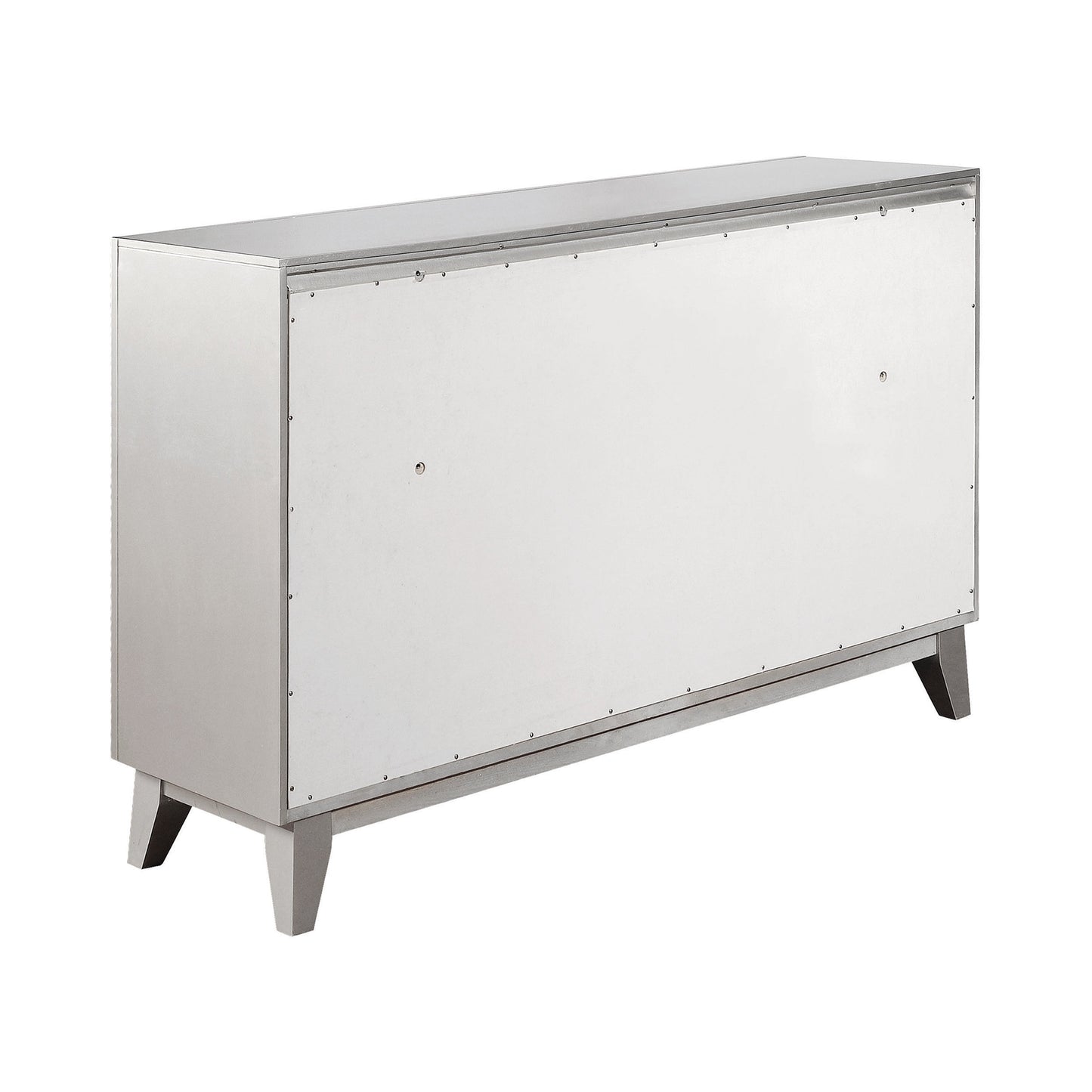 Commode 7 tiroirs Leighton métallisée Mercury 