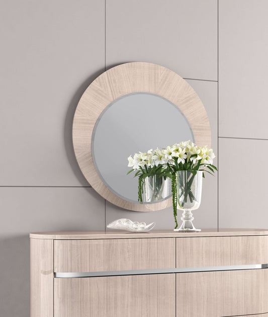 Miroir rond Vagues