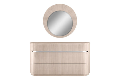 Miroir rond Vagues